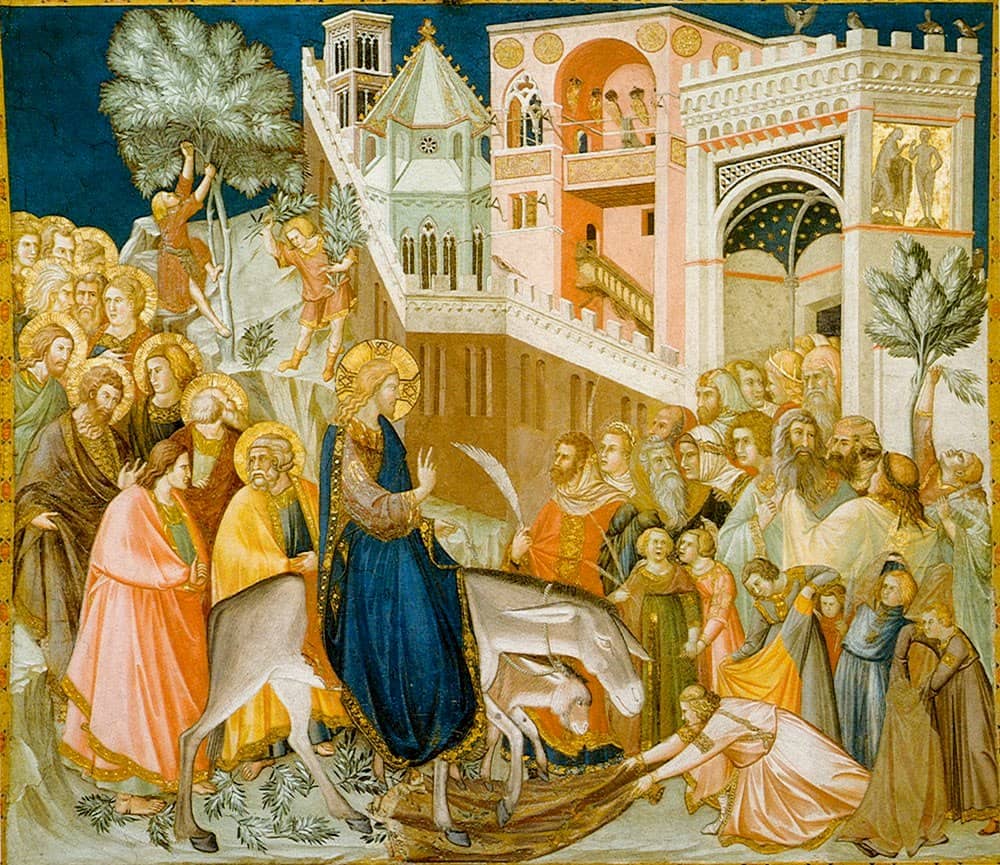 Palm Sunday Jesus Arriving at Jerusalem